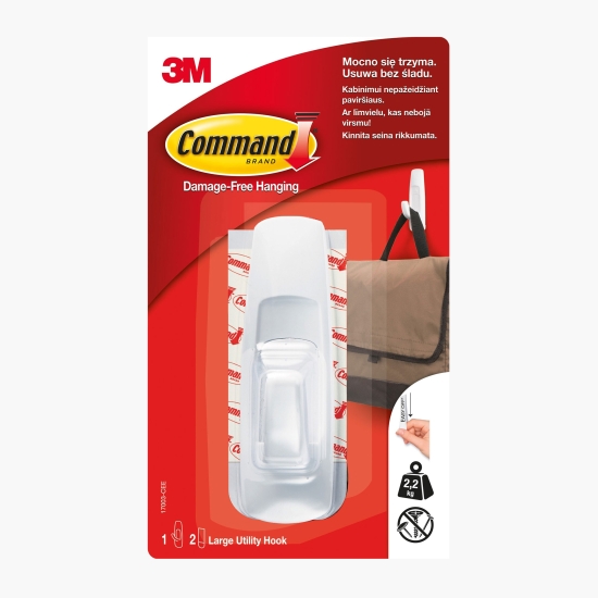 3M Cârlig standard Command, mare, max 2.2kg, 1 buc