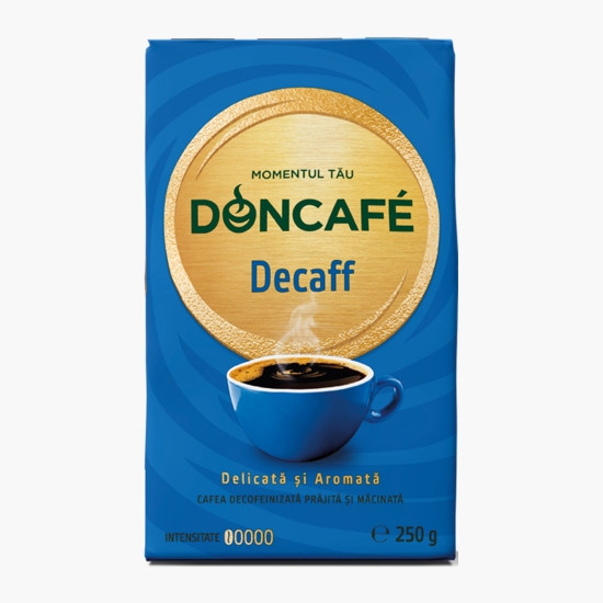 Doncafé Decaff 250g, cafea decofeinizată prăjită și măcinată