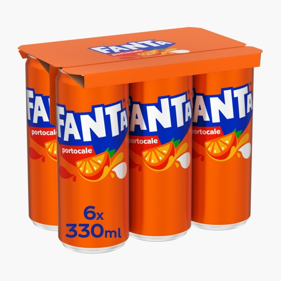 Băutură carbogazoasă de portocale, doză 6x330ml