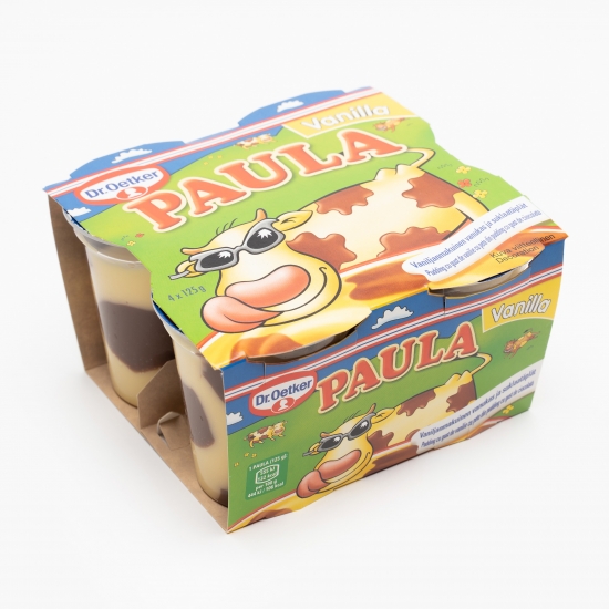 Dr. Oetker Budincă Paula cu gust de vanilie și ciocolată 4x125g