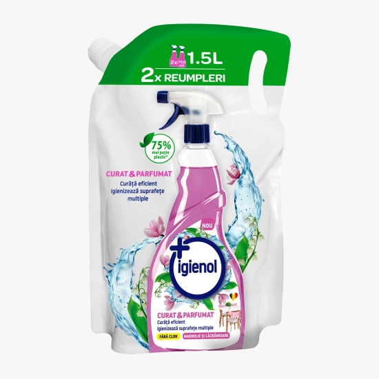 Igienol Rezervă soluție curățare Magnolie și Lăcrămioare 1.5l