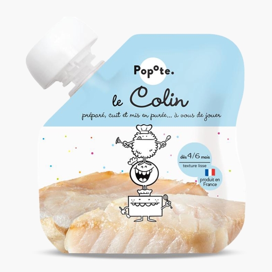 Popote Piure ECO cu 51% pește Coley din Alaska, +4/6 luni, 60g