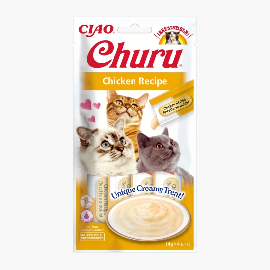 Inaba Recompense cremoase pentru pisici Churu Pui 4x14g (56g)
