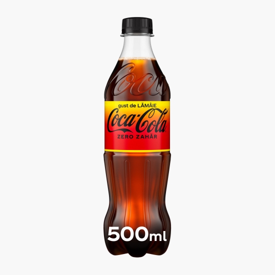 Coca-Cola Băutură carbogazoasă cola lămâie, zero zahăr 500ml (cu Genius)
