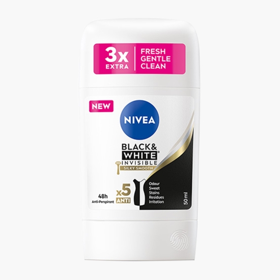 Nivea Deodorant stick Black & White Silky Smooth 50ml