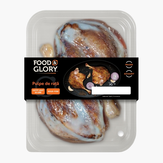 Food & Glory Pulpă de rață gătită lent 2x205g (cu Genius)