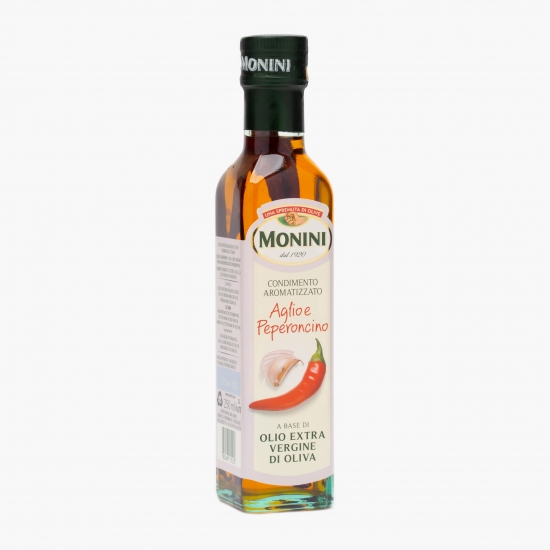 Monini Ulei de măsline extra virgin aromatizat cu usturoi și chilli 250ml