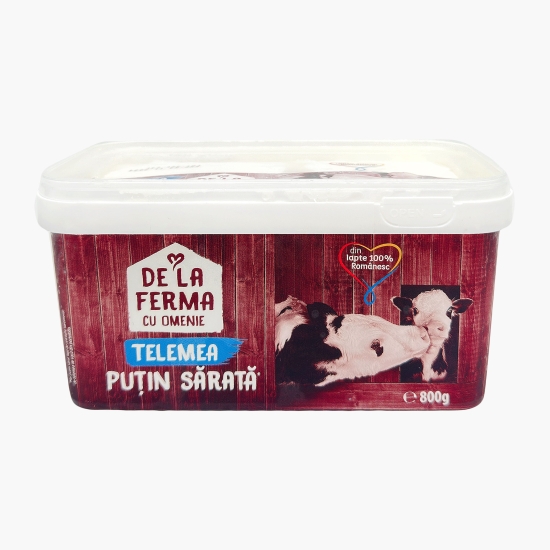 De la ferma Telemea de vacă puțin sărată 800g