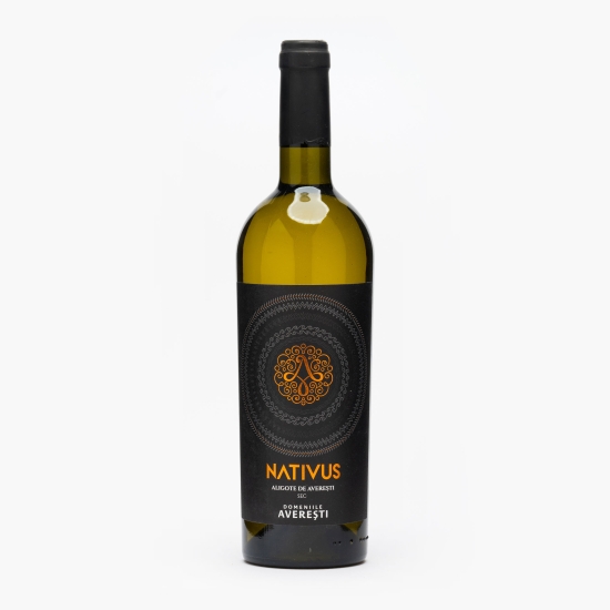 Vin alb sec Nativus Aligote de Averești, D.O.C. Huși, 13%, 750ml