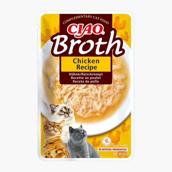 Inaba Hrană umedă pentru pisici Ciao Broth, cu pui 40g (cu Genius)