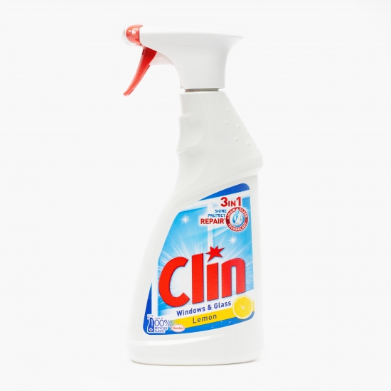 Clin Spray geamuri 3 în 1 cu parfum de lămâie 500ml