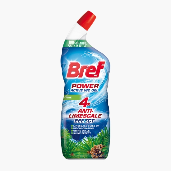 Bref Soluție gel pentru curățat toaleta Power Active Pine 750ml