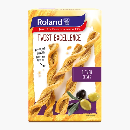 Roland Spirale din foitaj cu măsline negre și verzi 100g