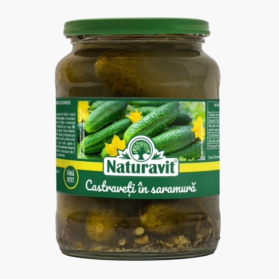 NATURAVIT Castraveți în saramură 720ml (cu Genius)