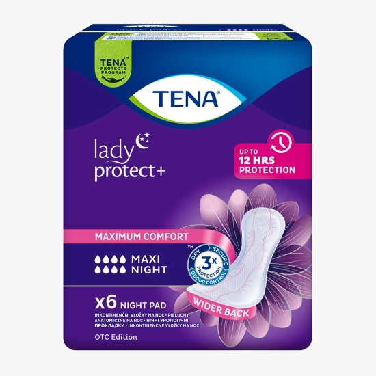 Tena Absorbante incontinență urinară Lady Protect Maxi Night, 6 buc