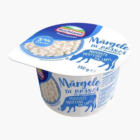 Hochland Mărgele de brânză cu smântână 3% grăsime 180g