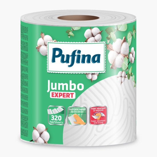 Prosop hârtie Jumbo Expert 2 straturi, 1 rolă, 320 foi