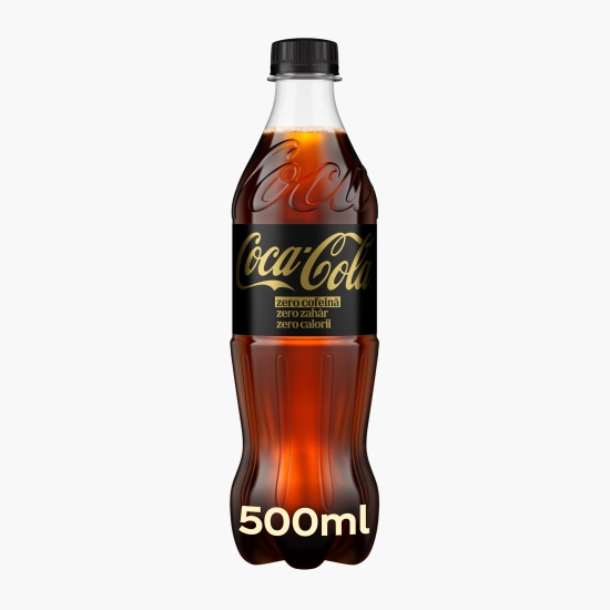 Coca-Cola Băutură carbogazoasă cu gust de cola, fără cofeină, zero zahăr, 500ml (cu Genius)