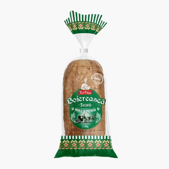 Boierească Pâine cu secară, feliată 700g