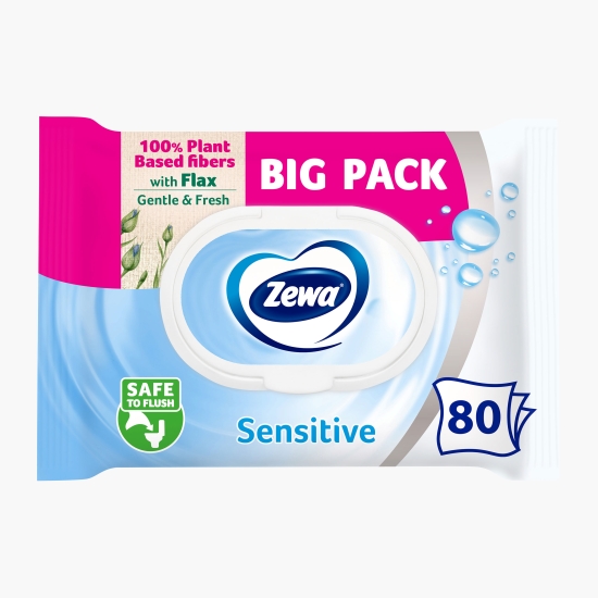 Zewa Hârtie igienică umedă Sensitive 80 bucăți