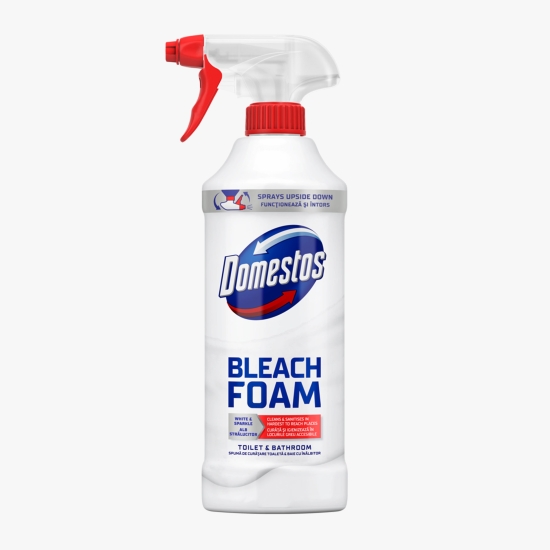 Domestos Spray spumă de curățare cu înălbitor pentru toaletă şi baie 435ml