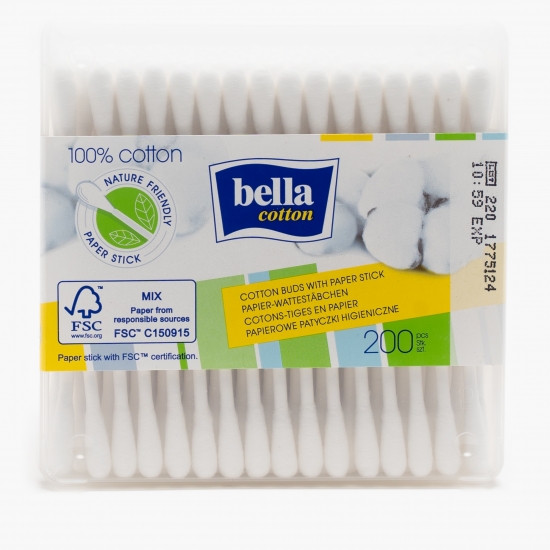 Bella Bețișoare igienice din hârtie cutie 200 buc