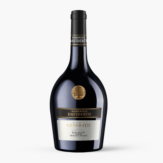 Domeniile Davidescu Vin roșu sec Generații Rară Neagră, Syrah & Fetească Neagră, 13.5%, 750ml (cu Genius)