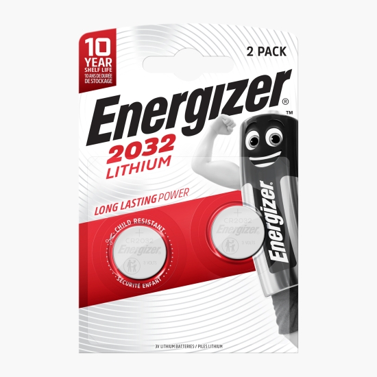Energizer Baterie specială CR2032, Lithium, 2 buc