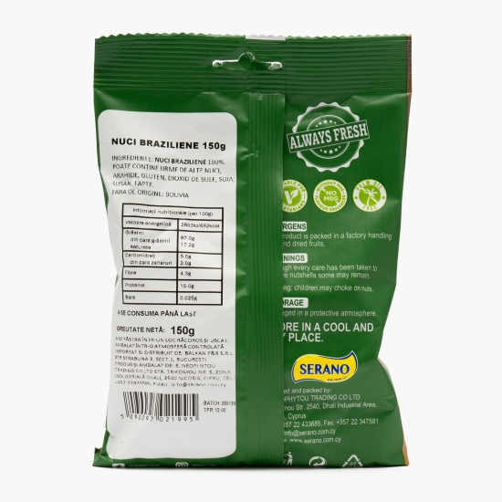 Nuci braziliene 150g - Prospețime și varietate - Freshful.ro
