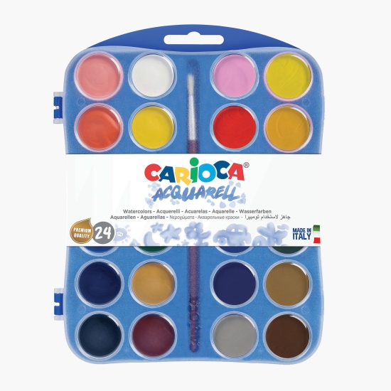 Carioca Acuarele 24culori/set (cu Genius)