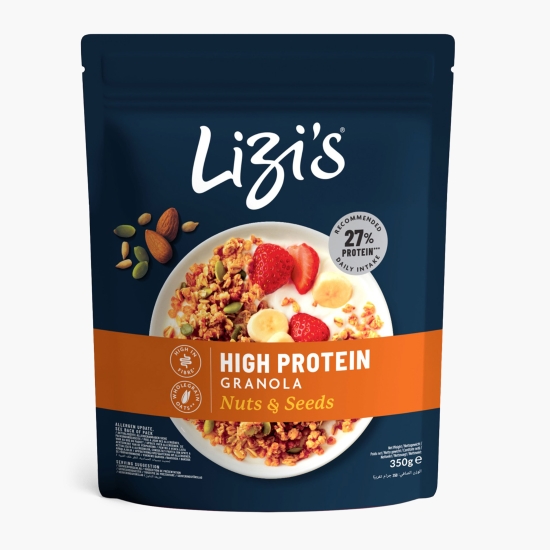 Lizi's Granola High Protein nuci și semințe 350g