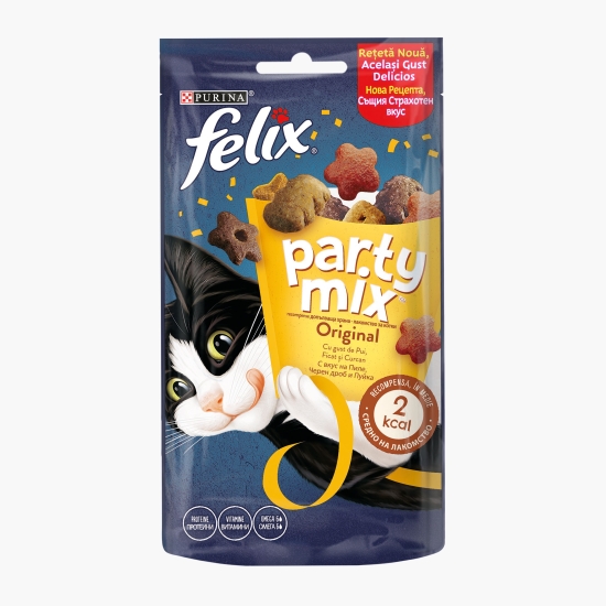 Felix Recompense pentru pisici, 60g, Original Mix cu pui, ficat, curcan