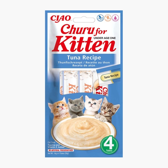 Inaba Recompense cremoase pentru pisici Churu Kitten 4x14g (56g)