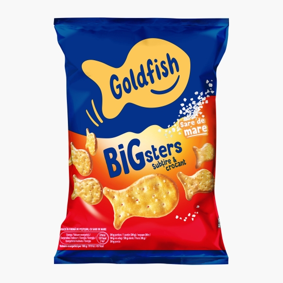 Goldfish Snacks peștișori crocanți cu sare de mare Bigsters 80g