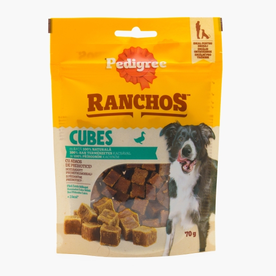Pedigree Recompense pentru câini 70g, Ranchos Cubes cu rață (cu Genius)