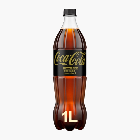 Coca-Cola Băutură carbogazoasă cu gust de cola, fără cofeină, zero zahăr, 1l (cu Genius)