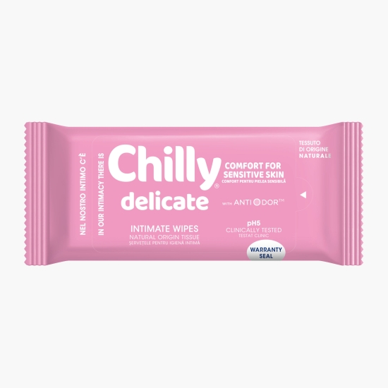 CHILLY Șervețele pentru igiena intimă Delicate, 12 buc