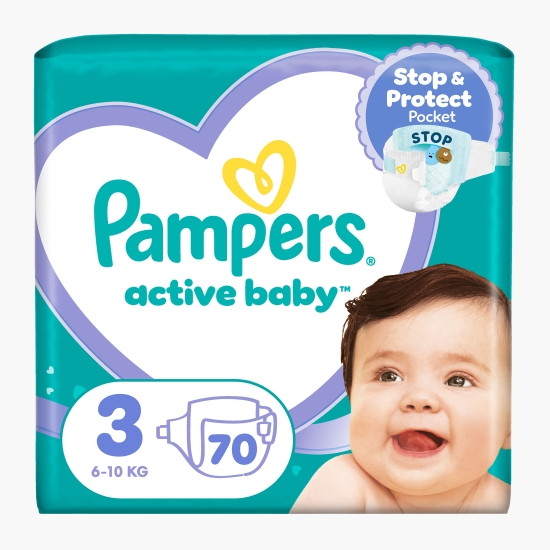 Pampers Scutece Active Baby mărimea 3, 6-10kg, 70 buc
