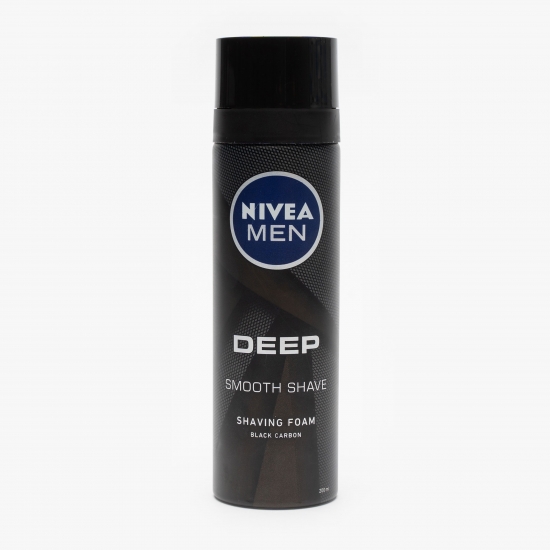 Nivea Spumă pentru ras Men Deep Black Carbon 200ml