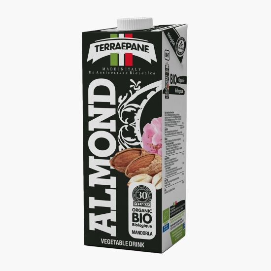 TERRA E PANE Băutură vegetală BIO din 8% migdale siciliene și sirop de agave (fără zahăr) 1l (cu Genius)