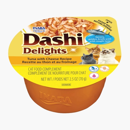 Inaba Hrană umedă pentru pisici Dashi Delights, cu ton și brânză, 70g