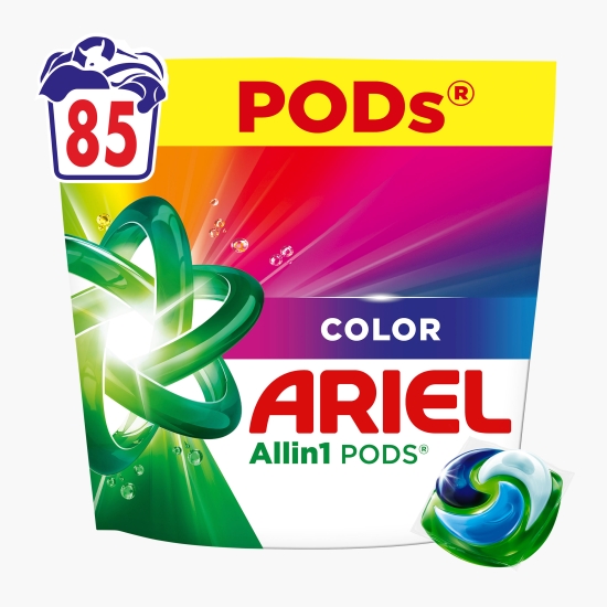 Detergent de rufe capsule All-in-One Pods Color, 85 spălări, 85 buc