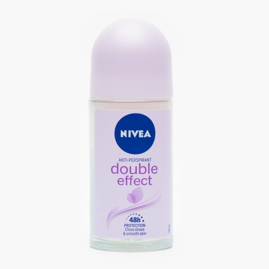 Nivea Deodorant antiperspirant roll-on Double Effect 50ml (cu Genius)