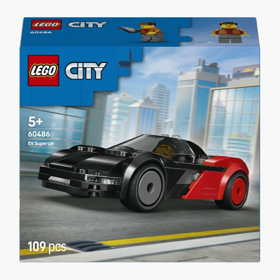 LEGO Supermașină electrică, 60486 City, 109 piese, +5 ani (cu Genius)