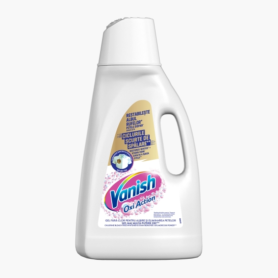 Vanish Soluție gel concentrat pentru rufe albe Oxi Action, 3l