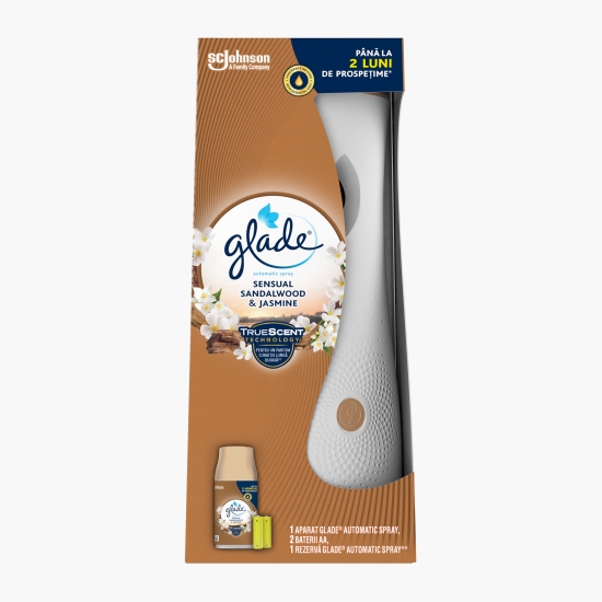 Glade Odorizant automatic spray pentru cameră Sandalwood & Jasmine 269 ml