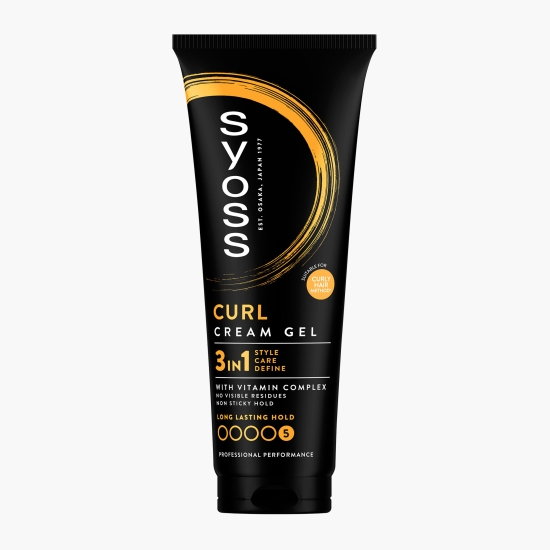 Syoss Gel de styling pentru păr creț Curl Cream 250ml