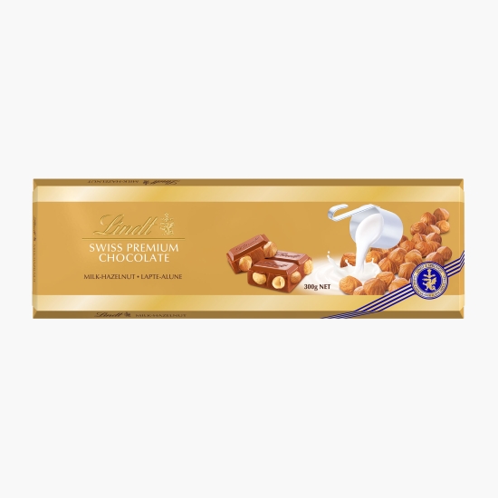 Romania product data sample: Ciocolată elvețiană cu lapte cu alune întregi 300g