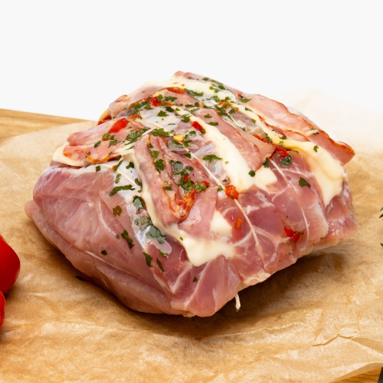 Carne şi Sare Ruladă de porc cu bacon și cașcaval 800g