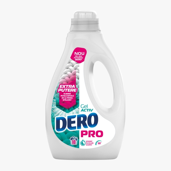 Dero Detergent de rufe lichid Pro Gel Activ, 18 spălari, 900ml